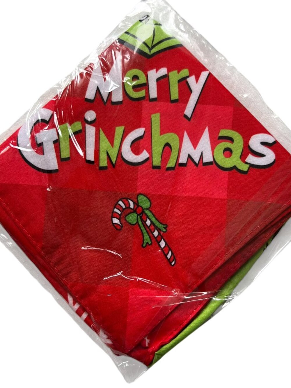 Pet bandana The Grinch two pieces red green christmas
